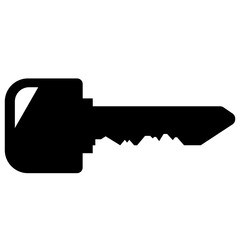 key silhouette vector