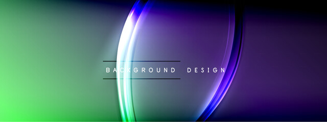 Vector abstract background - liquid transparent bubble shapes on fluid gradient with shadows and light effects