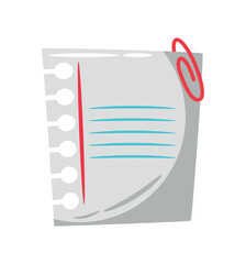 paper with clip icon