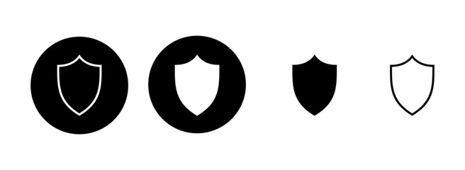 Shield icon set illustration. Protection icon. Security sign and symbol