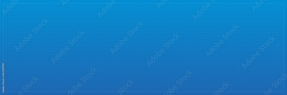 Poster blueprint paper. blank blue sheet of paper with grid. vector blueprint background template for engin