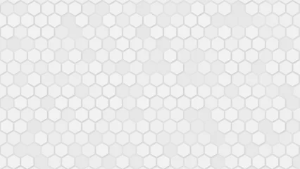 Fotobehang simple geometric background with hexagonal cell texture, honeycomb grid seamless pattern, vector illustration with honey hexagon cells © Sharmin
