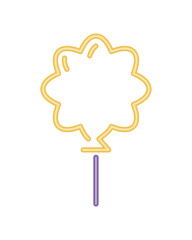 helium neon balloon flower icon