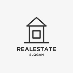 Real estate logo icon design template