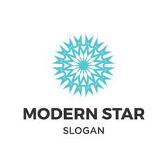 Fototapeta na wymiar Modern star ornament logo