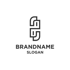 Logo line brand vector