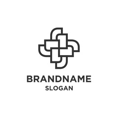 Logo line brand vector