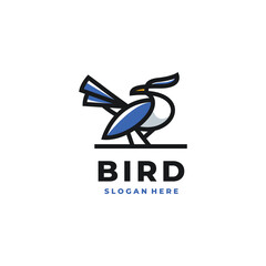 modern bird logo vector