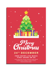 Bold Merry Christmas greeting cards. Universal trendy Winter Holidays art templates. Vector backgrounds.