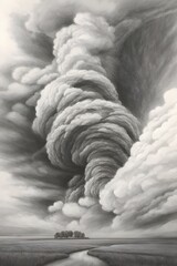 Ethereal Enigma The Formation of a Tornado (Generated with Generative AI)




