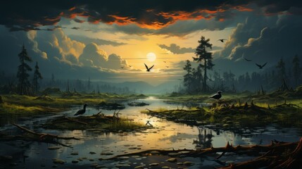 World Wetlands Day 2th February Generative AI