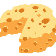 Illustration Flat Design Cheese
