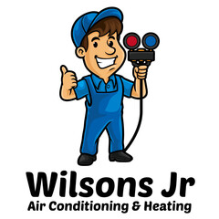 Air Conditioner Service Logo Mascot Template