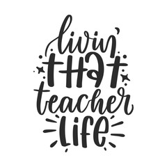 Teacher quote modern calligraphy design. Creative hand-drawn graphic and phrase for graduation or Teacher's day. 