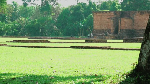 The Muaro Jambi Temple Complex is currently undergoing restoration.
is a historical relic from the Srivijaya kingdom located in Jambi province, Indonesia, and is included in UNESCO's world heritage