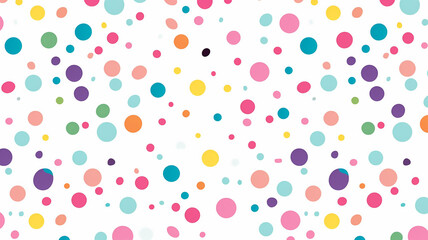 Repeating Colorful Confetti Pattern in Seamless Design