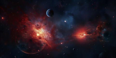 Obraz na płótnie Canvas Galaxy and Nebula Abstract space Celestial Galaxy and Nebula Abstract