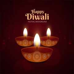 Obraz na płótnie Canvas Happy Diwali Illustration Background Design