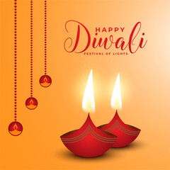 Happy Diwali Illustration Background Design