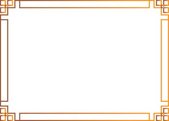 Simple Certificate Gold Frame Border Line Vector