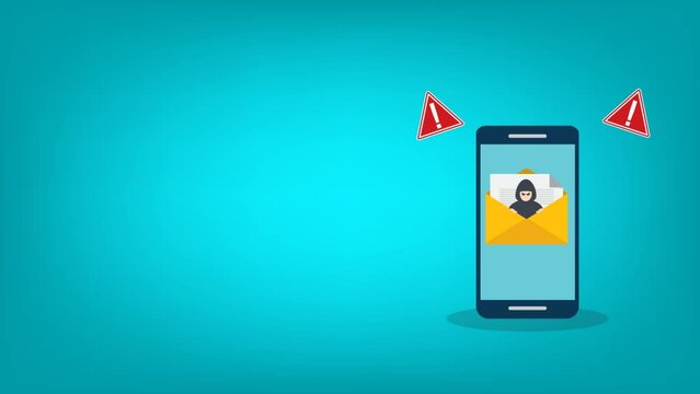 Email data phishing. Cyber thief hide inside an email . Hacking concept. 