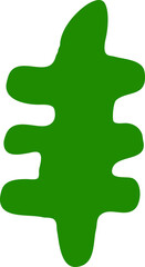 Obraz premium Organic abstract shape hand drawn clipart