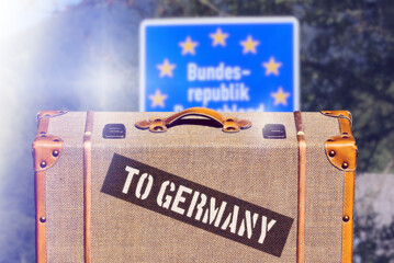 Ein Koffer und die deutsche Grenze
