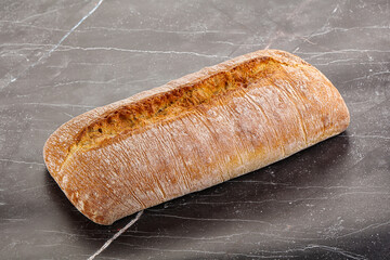 Italian ciabatta bread fresh and crust