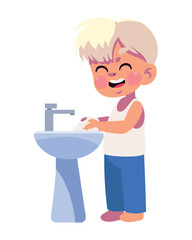 kid washing hands cute