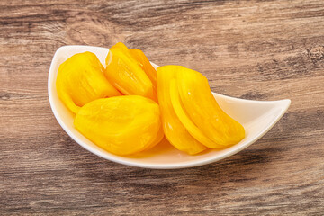 Canned Jackgruit in the bowl