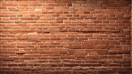 Brown brick wall background. Brown brick grunge wall texture. Texture of brick background in the middle ground. AI generation