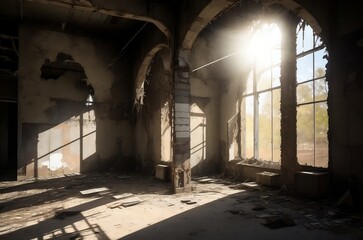 An abandoned building