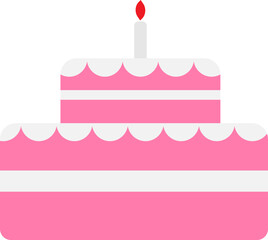 생일 케이크 벡터 일러스트