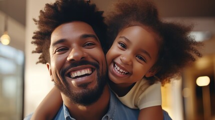 Father and  daughter - obrazy, fototapety, plakaty