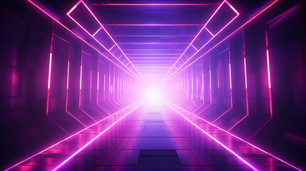 Neon Sci Fi Glowing Gradient