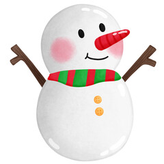 snowman with broom