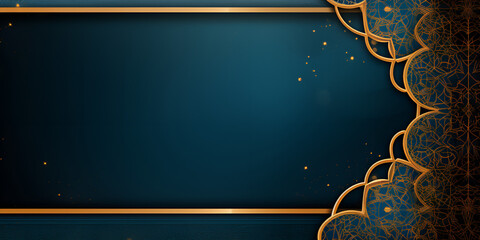 background with frame,A black background with a golden mosque and the words ramadan.