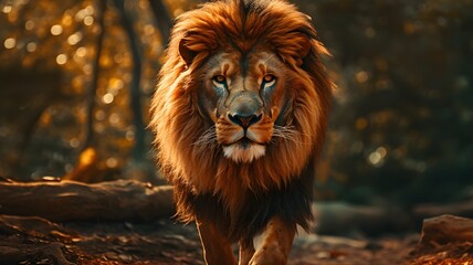 Lion in The Jungle. Generative AI