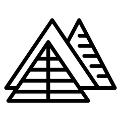 Vector Design Pyramid Icon Style