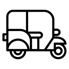 Vector Design Tuk Tuk Icon Style