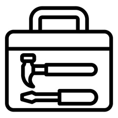 Vector Design Tool Box Icon Style