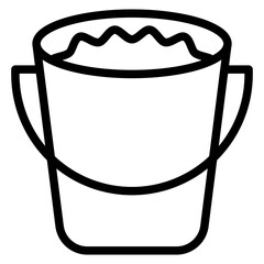 Vector Design Water Bucket Icon Style