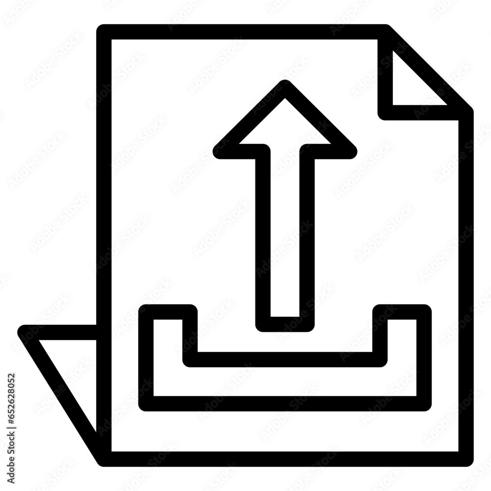 Poster vector design upload file icon style