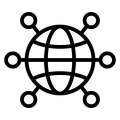 Vector Design Worldwide Network Icon Style