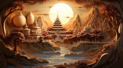 Makha Bucha Day 24th February Generative AI