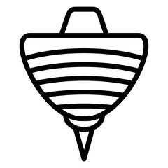 Vector Design Spinning Top Icon Style