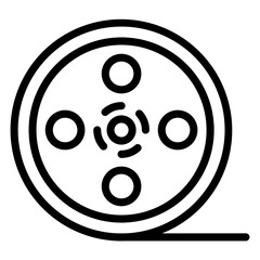 Vector Design Film Reel Icon Style
