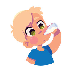 kid eating character