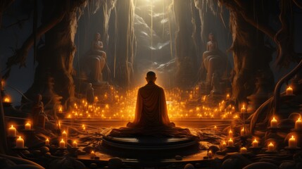 Makha Bucha Day 24th February Generative AI