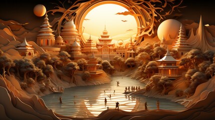 Makha Bucha Day 24th February Generative AI